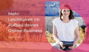 30: Mit Leichtigkeit zum erfolgreichen Online Business - Interview mit Tanja Lenke von shepreneur